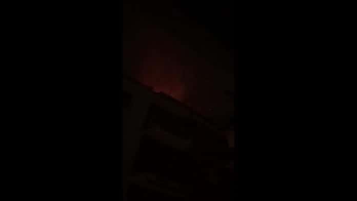 Fiamme Incendio via circumvallazione Fiamme Incendio via circumvallazione