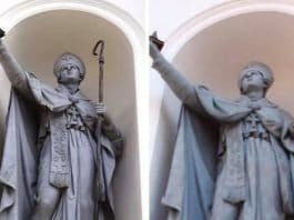 statua san gennaro piazza santa croce