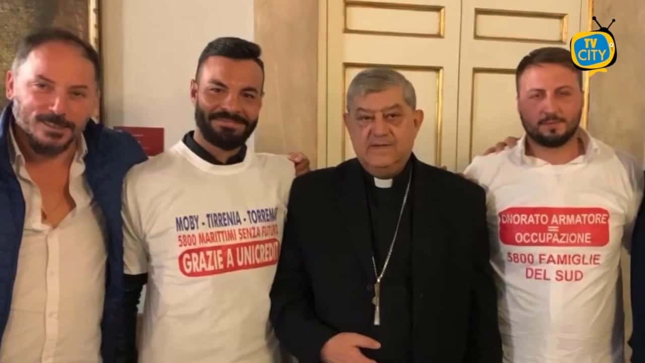 Il cardinale Sepe riceve i Marittimi: “Pieno sostegno, perdita di lavoro è attacco alla dignità umana”