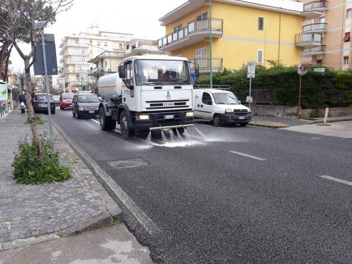 sanificazione strade torre del greco