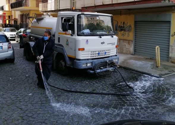 sanificazione strade torre del greco