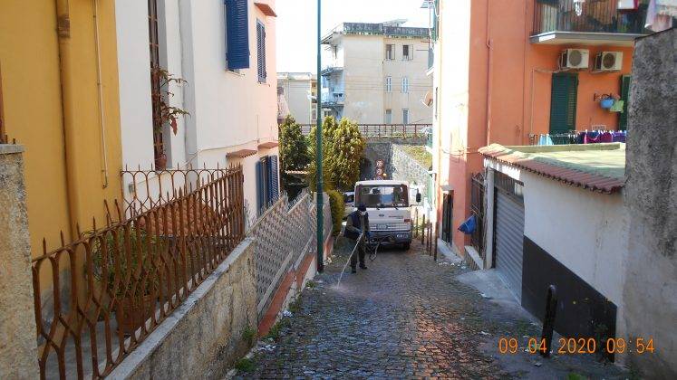 sanificazione strade torre del greco