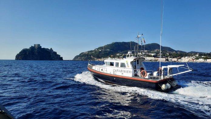 carabinieri in mare ischia