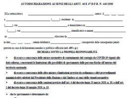 autocertificazione