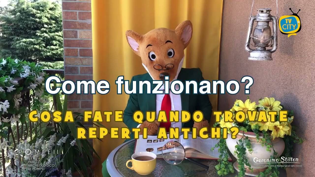 Geronimo Stilton a Pompei: spiega ai bambini il mondo dell’archeologia – VIDEO