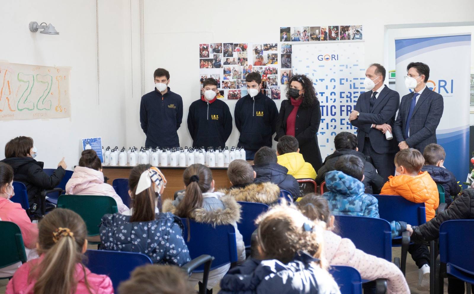 Gori porta a scuola il plastic free. 10.550 borraccine consegnate