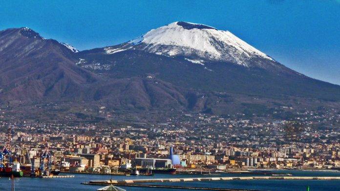 vesuvio innevato