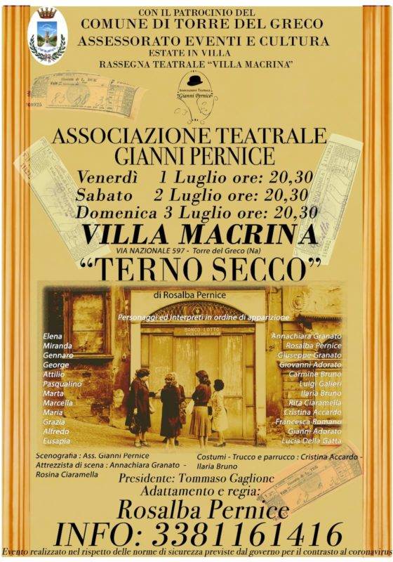 spettacolo teatrale terno secco