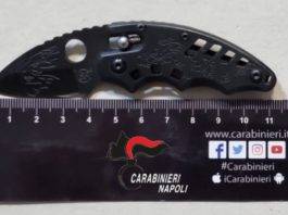 avviso orale cocaina coltellino