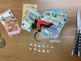 arma nella sella e droga nelle tasche