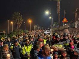 frana ischia fiaccolata