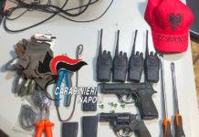 kit del rapinatore carabinieri