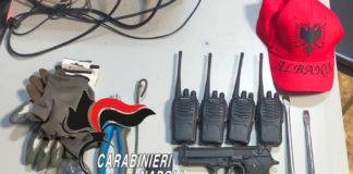 kit del rapinatore carabinieri