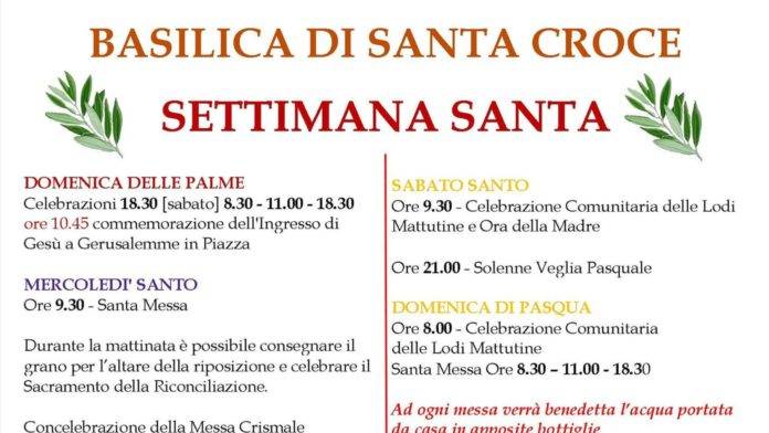 basilica santa croce settimana santa