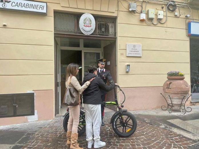 bici rubata ragazzino