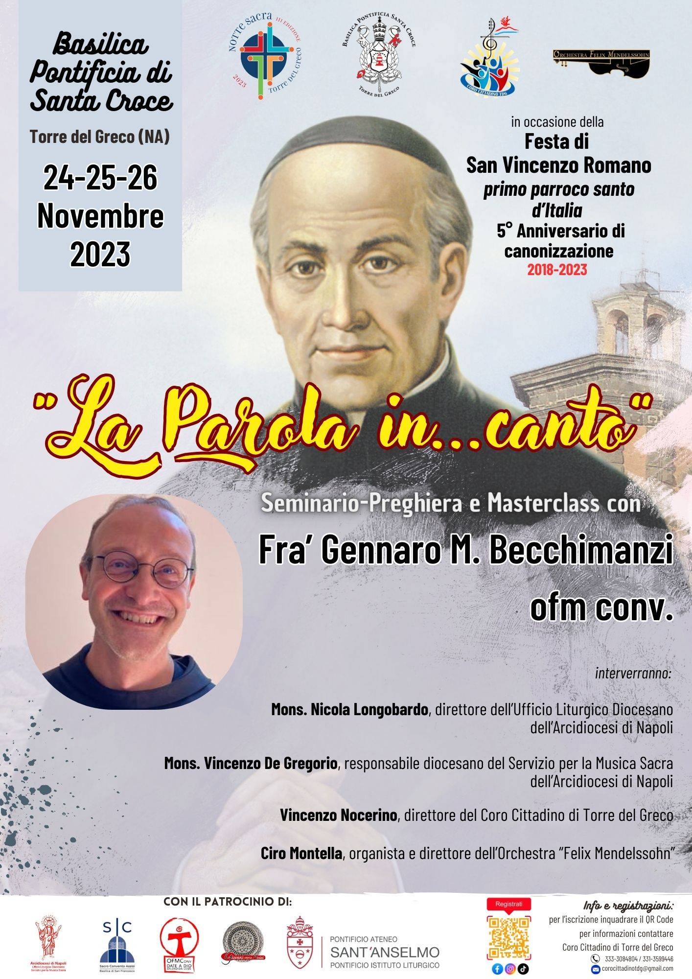 Festa San Vincenzo Romano, seminario-preghiera nella Basilica