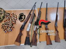 fucili sequestrati