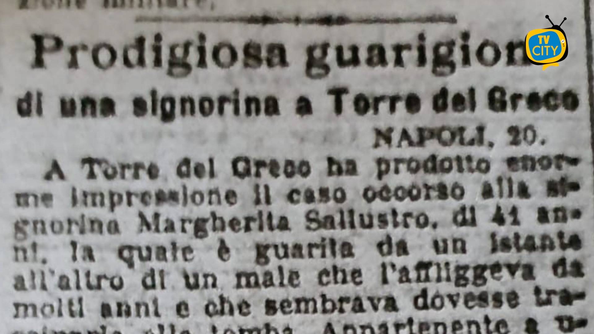 Torre del Greco: la storia di una guarigione miracolosa avvenuta nel 1931