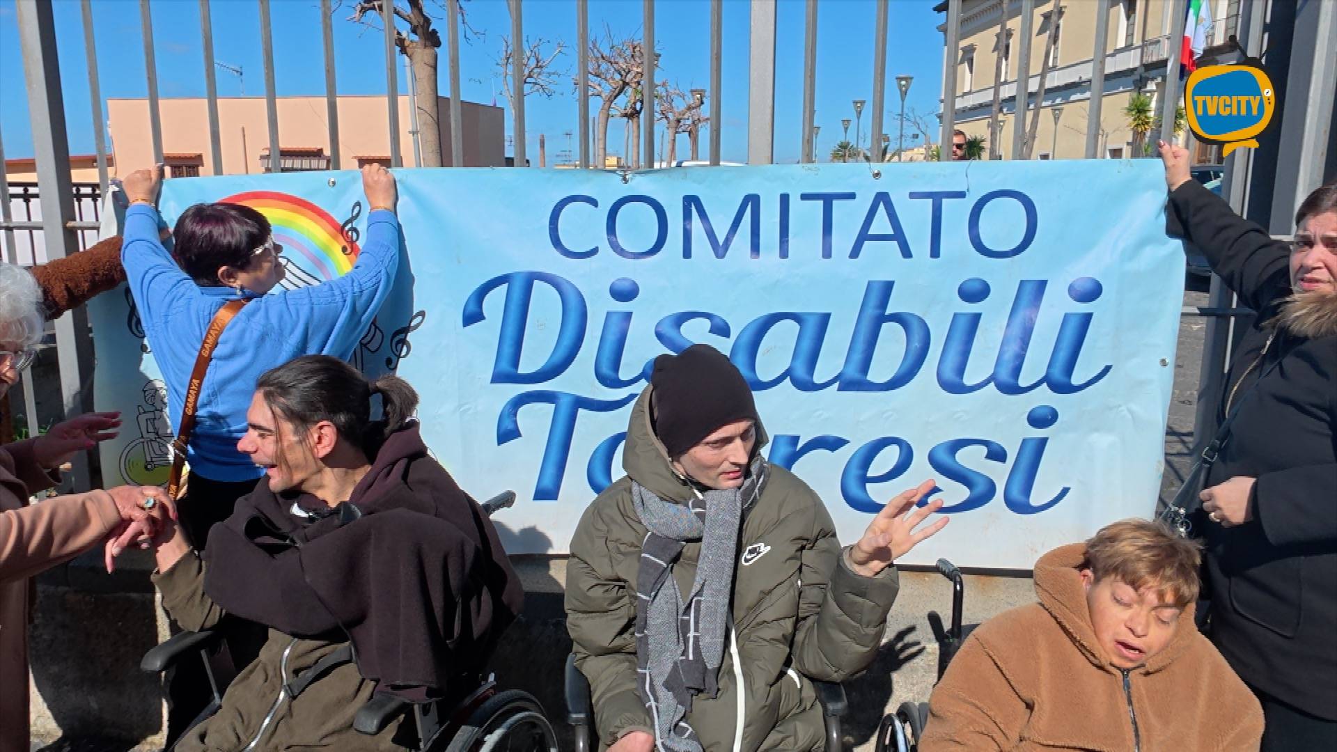 Diritti negati ai disabili a Torre del Greco, la protesta