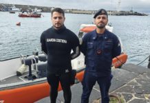 Recuperata una rete fantasma nelle acque di Portici
