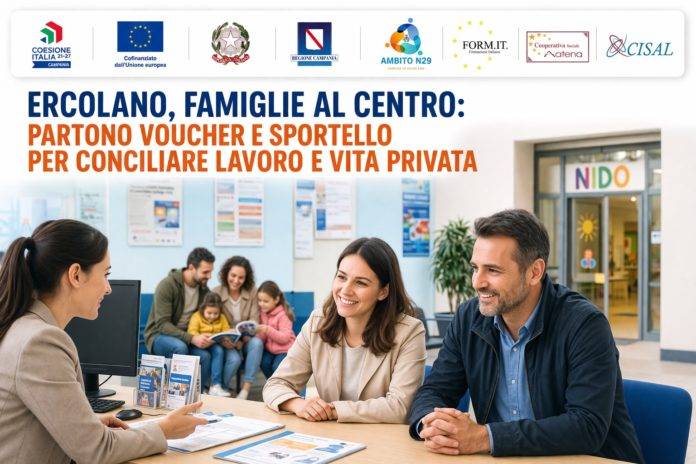Progetto conciliazione e welfare a Ercolano per sostenere famiglie, lavoro e servizi di cura