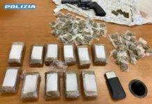 Portici: sequestrati pistola e diversi quantitativi droga dalla Polizia