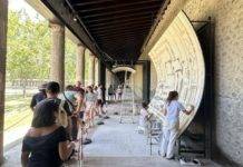 Pompei: restauro del soffitto della casa con panificio della Regio IX