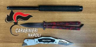 Due coltelli e un manganello. Carabinieri denunciano 2 ragazzi