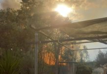 Primaurora: attivato Dos per operazione di spegnimento di incendio incendio