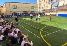 Inaugurato il ristrutturato campetto sportivo all’istituto Mazza