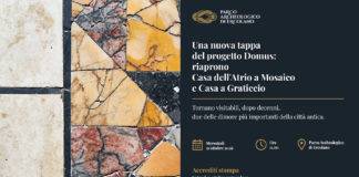 Ercolano: riaprono Casa dell’Atrio a Mosaico e Casa a Graticcio