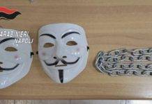 Occupazione del liceo sventata: sequestrati striscione e maschere maschera