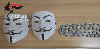 Occupazione del liceo sventata: sequestrati striscione e maschere maschera