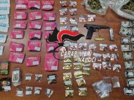 Droga in confezioni “da oltreoceano”: carabinieri arrestano 22enne droga e pistola