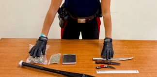 Sequestrati 3 coltelli e 200 grammi di droga, i controlli carabinieri
