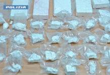 Polizia arresta un 44enne con un ingente quantitativo di droga droga