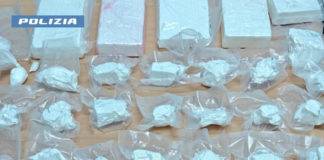 Polizia arresta un 44enne con un ingente quantitativo di droga droga