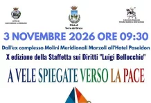 Torre del Greco: “vele in marcia” per la staffetta dei diritti poster vele spiegate